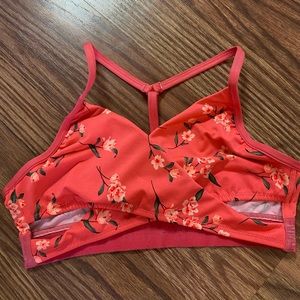 Pink Bathing suit top/sports bra